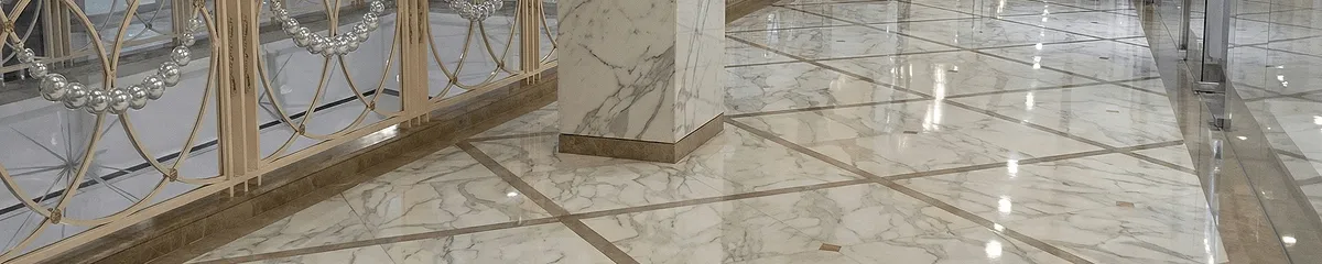 Beautiful marble floor professionally installed in Sacramento, CA